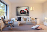 Bobber Leinwandbild AK Art Bilder Mehrfarbig Wandbild TOP BIKE