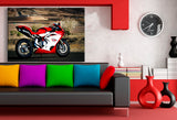 Mv Agusta F4 Leinwandbild AK Art Bilder Mehrfarbig Wandbild TOP BIKE XXL