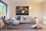 Mv Agusta F4 Leinwandbild AK Art Bilder Mehrfarbig Wandbild TOP BIKE XXL