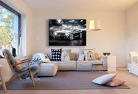 Chevrolet Camaro Schwarz Leinwandbild AK Art Studio Wanddeko Wandbild Auto