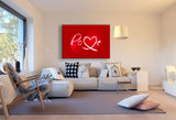 Love & Abstrakt Leinwandbild AK Art Bilder Mehrfarbig Wandbild TOP XXL Geschenk