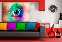 Auge & Abstrakt Leinwandbild AK Art Bilder Mehrfarbig Wandbild TOP XXL