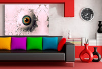 Auge Abstrakt Leinwandbild AK Art Bilder Mehrfarbig Wandbild Made in Germany