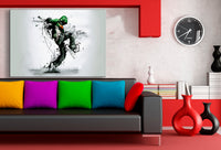 Smoking Dancer Abstrakt Leinwandbild LaraArt Bilder Mehrfarbig Wandbild