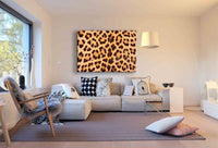 Leopardenfell Leinwandbild AK Art Bilder Wanddeko Wandbild Made in Germany XXL Abstrakt