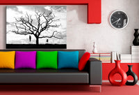 Horror Baum Leinwandbild LaraArt Studio Wanddeko Wandbild Kunstdruck TOP Abstrakt