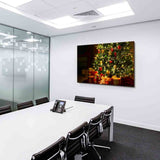 Weihnachtsbaum & Geschenke Leinwandbild AK Art Bilder Mehrfarbig Wandbild TOP
