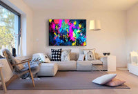 Farbe & Abstrakt Leinwandbild AK Art Bilder Mehrfarbig Wandbild