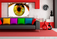 Auge green eye Leinwandbild AK Art Bilder Mehrfarbig Wandbild TOP XXL Kunstdruck Abstrakt