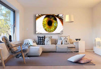 Auge green eye Leinwandbild AK Art Bilder Mehrfarbig Wandbild TOP XXL Kunstdruck Abstrakt