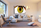 Auge green eye Leinwandbild AK Art Bilder Mehrfarbig Wandbild TOP XXL Kunstdruck Abstrakt