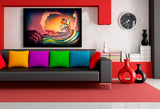 Farbe & Abstrakt Leinwandbild AK Art Bilder Mehrfarbig Wandbild