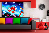 Anime Weihnachten Mädchen Leinwandbild AK ART Wanddeko Wandbild Made in Germany