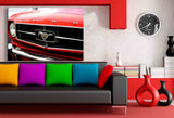 Ford Mustang Oldtimer Auto Leinwandbild AK ART Wanddeko Wandbild Made in Germany XXL