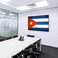 Flagge Cuba Leinwandbild AK ART Wanddeko Wandbild Made in Germany TOP XXL