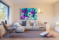 Bild Geschenk Blumen 1 Leinwandbild AK ART Wanddeko Wandbild Made in Germany XXL