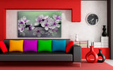 Blumen Leinwandbild / AK Art Bilder / Mehrfarbig + Kunstdruck XXL b07 Wandbild