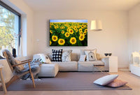 Sonnenblumen Leinwandbild / AK Art Bilder / Mehrfarbig + Kunstdruck XXL Wandbild