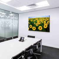 Sonnenblumen Leinwandbild / AK Art Bilder / Mehrfarbig + Kunstdruck XXL Wandbild