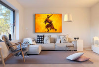 Dark Souls Hero Held Leinwandbild AK Art Studio Wanddeko Wandbild Kunstdruck XXL