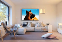 Deutscher Schäferhund AK Art Bilder Premium Kunstdruck Top Leinwandbilder XXL