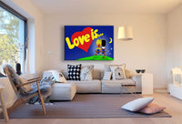 Love is Leinwandbild AK Art Bilder Mehrfarbig Wandbild Premium Kunstdruck XXL