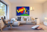 Love is Leinwandbild AK Art Bilder Mehrfarbig Wandbild Premium Kunstdruck XXL