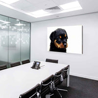 Süßer kleiner Rottweiler Leinwandbild AK Art Studio Wanddeko Wandbild TOP XXL