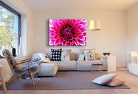 Dahlie Blume Rot Leinwandbild AK Art Bilder Wanddeko Wandbild Kunstdruck XXL