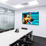 Deutscher Schäferhund Leinwandbild AK Art Bilder Wanddeko Wandbild Kunstdruck