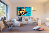 Deutscher Schäferhund Leinwandbild AK Art Bilder Wanddeko Wandbild Kunstdruck