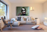 Batman Joker Heath Ledger Leinwandbild AK ART Kunstdruck Rahmen Wandbild