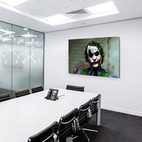 Batman Joker Heath Ledger Leinwandbild AK ART Kunstdruck Rahmen Wandbild