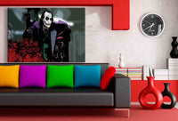 Leinwandbild Joker Batman Zitat Heath Ledger AK Art Bilder Kunstdruck TOP FANART