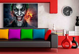 Joker Grinsen Leinwandbild / LaraArt Bilder / Mehrfarbig + Kunstdruck XXL f10