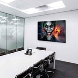 Joker Grinsen Leinwandbild / LaraArt Bilder / Mehrfarbig + Kunstdruck XXL f10