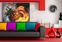 Ghost Rider Leinwandbild LaraArt Bilder Mehrfarbig Wandbild Kunstruck