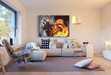 Ghost Rider Leinwandbild LaraArt Bilder Mehrfarbig Wandbild Kunstruck