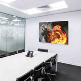 Ghost Rider Leinwandbild LaraArt Bilder Mehrfarbig Wandbild Kunstruck