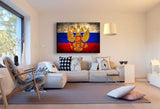 Flagge Russland Leinwandbild / AK Art Bilder Leinwand Bild Mehrfarbig Kunstdruck