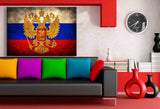 Flagge Russland Leinwandbild / AK Art Bilder Leinwand Bild Mehrfarbig Kunstdruck