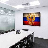 Flagge Russland Leinwandbild / AK Art Bilder Leinwand Bild Mehrfarbig Kunstdruck