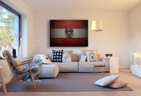 Flagge Österreich Austria Leinwandbild AK Art Bilder Mehrfarbig Wandbild XXL