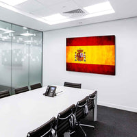 Flagge Spanien Leinwandbild AK Art Bilder Mehrfarbig Kunstdruck Wandbild TOP XXL