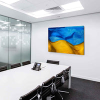 Flagge Ukraine Leinwandbild AK Art Bilder Mehrfarbig Kunstdruck Wandbild TOP XXL