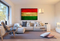 Flagge Bulagarien Leinwandbild AK Art Bilder Mehrfarbig Kunstdruck Wandbild XXL
