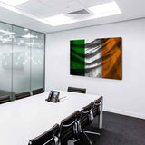 Flagge Irland Leinwandbild AK Art Bilder Mehrfarbig Kunstdruck Wandbild TOP XXL