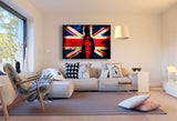 Britanische Fahne Flagge Leinwandbild AK Art Bilder Mehrfarbig Wandbild TOP XXL