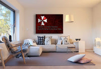 Umbrella Corporation 2 Leinwandbild AK ART Bilder Wanddeko Wandbild Kunstdruck