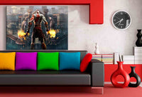 God of War Game Leinwandbild / LaraArt Bilder / Leinwand Bild + Mehrfarbig + ...